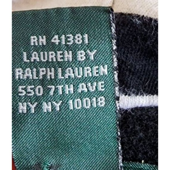 Ralph Lauren Black Pullover Hoodie Size L Striped Inner Hood Metal Toggle - Picture 6 of 9